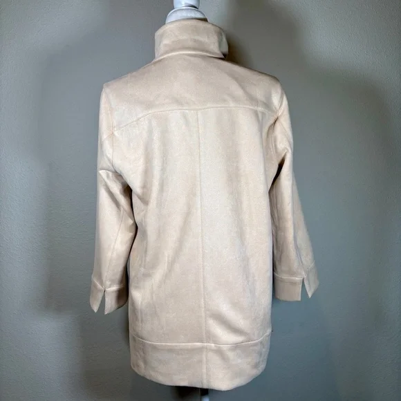 Tuckernuck Bone Margot Faux Suede Top Size Medium - Picture 4 of 12